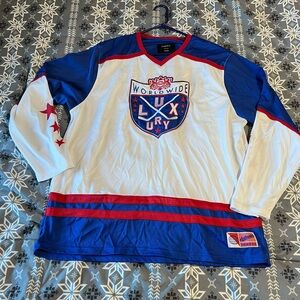 Rue21 Red, Blue, and White Graphic Shirt